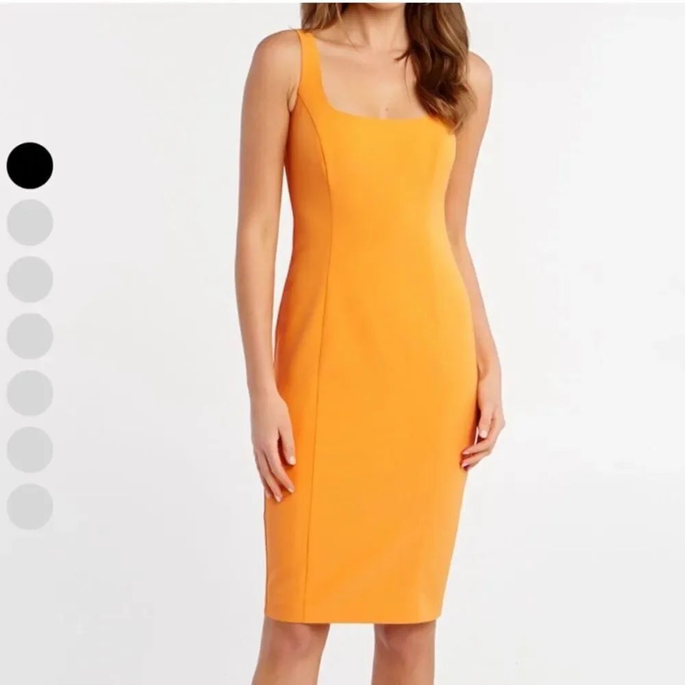 NEW BARDOT Orange Midi Dress